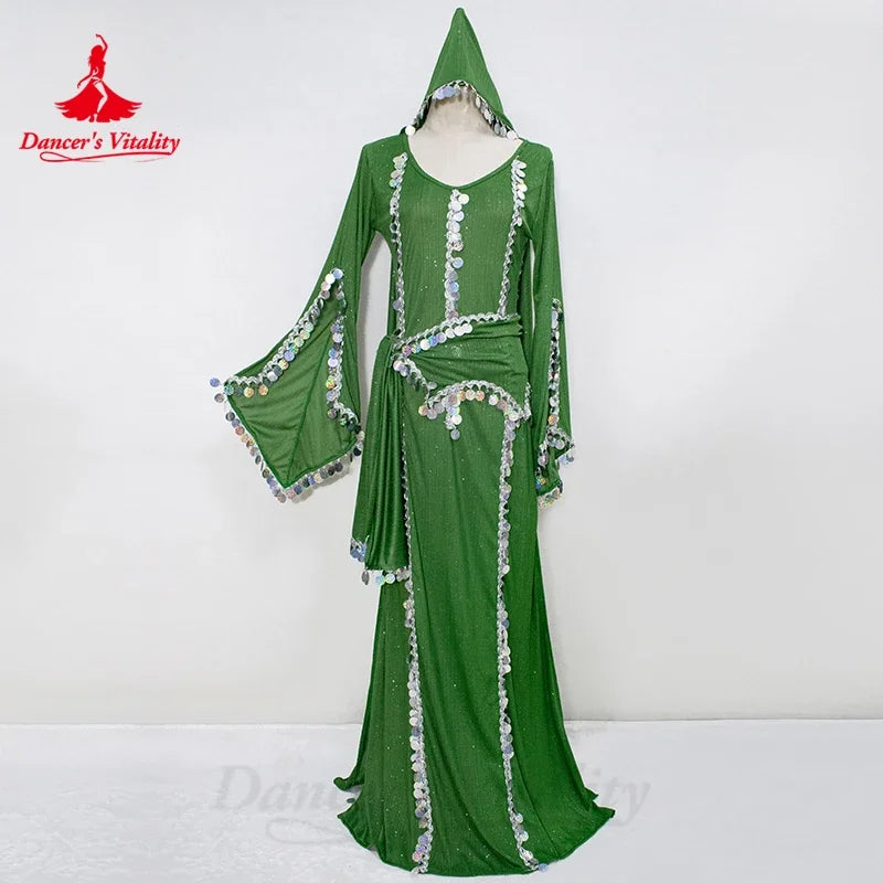 Belly Dance Costume Set With Shaabi, Baladi, Saidi Style For Adults And Kids Performance Competition