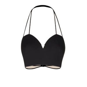 Dance Crop Top and Skirt Set Women's Black and Leopard Print Halter Neck Sweetheart Ruffle Hem Latin Dancewear