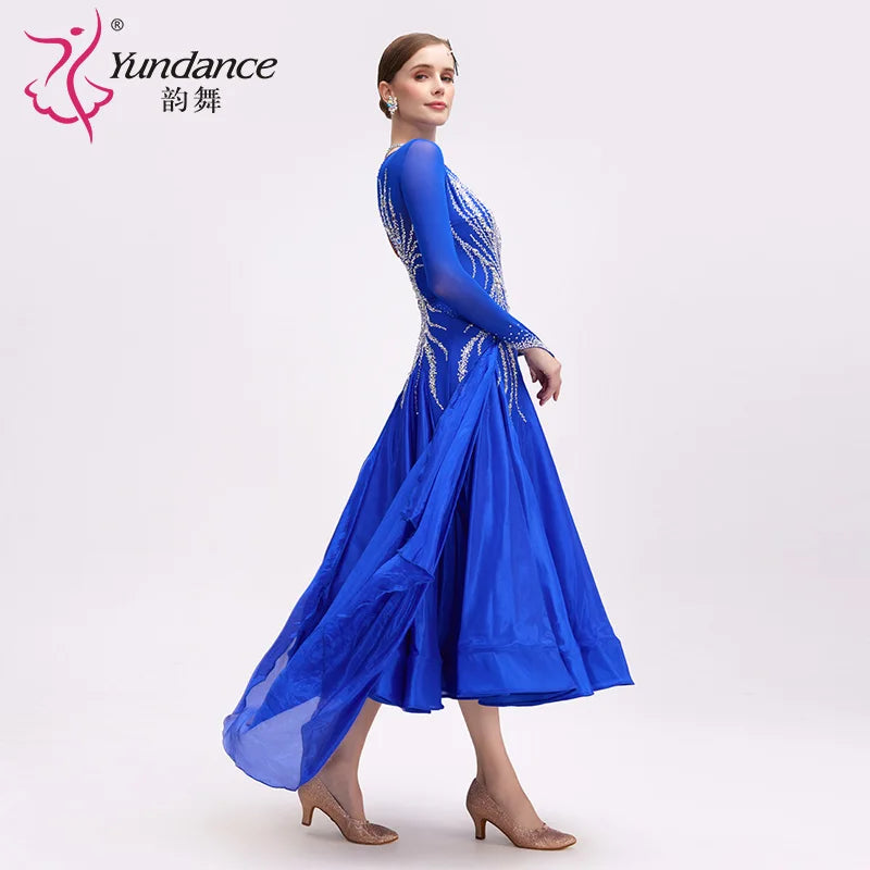 Women's Ballroom Dance Dress For Practice, Class, Competition, And Stage Performance