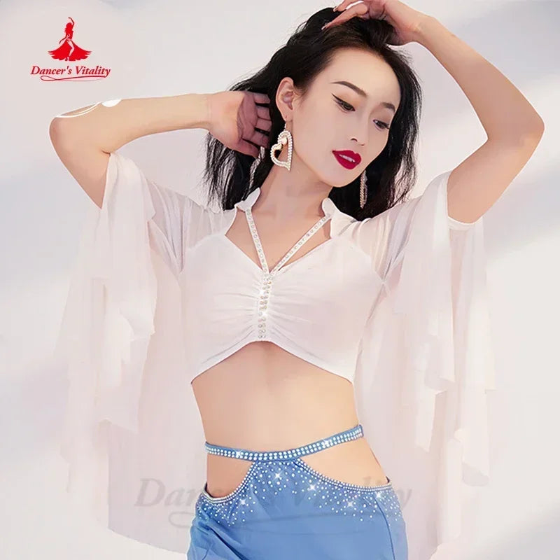 Women's Belly Dance Practice Top and Skirt Set for Class or Performance