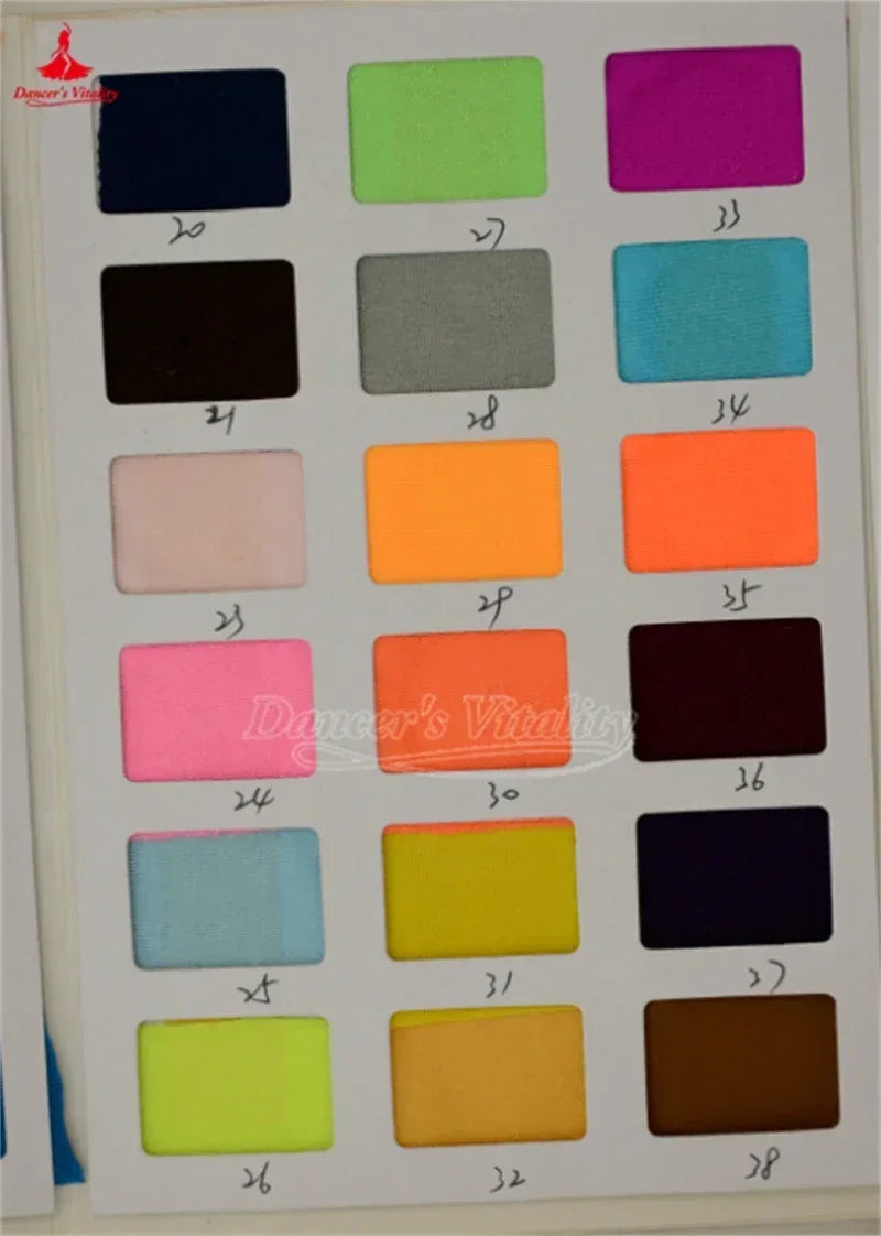 Women's Ballroom Practice Dress Long Sleeve Full Skirt With Built-In Bra Pads For Waltz, Foxtrot, Tango