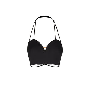 Dancewear Set Women's Light Blue & Peach Floral Halter Crop Top with Draped Wide-Leg Pants Latin Ballroom