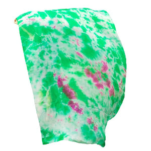 Dance Veil Scarf, Adult, Green & Purple Tie-Dye, Flowy Silk, Belly Dance