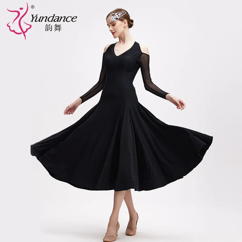 Women's Standard Ballroom Practice Dance Dress For Training And Rehearsal