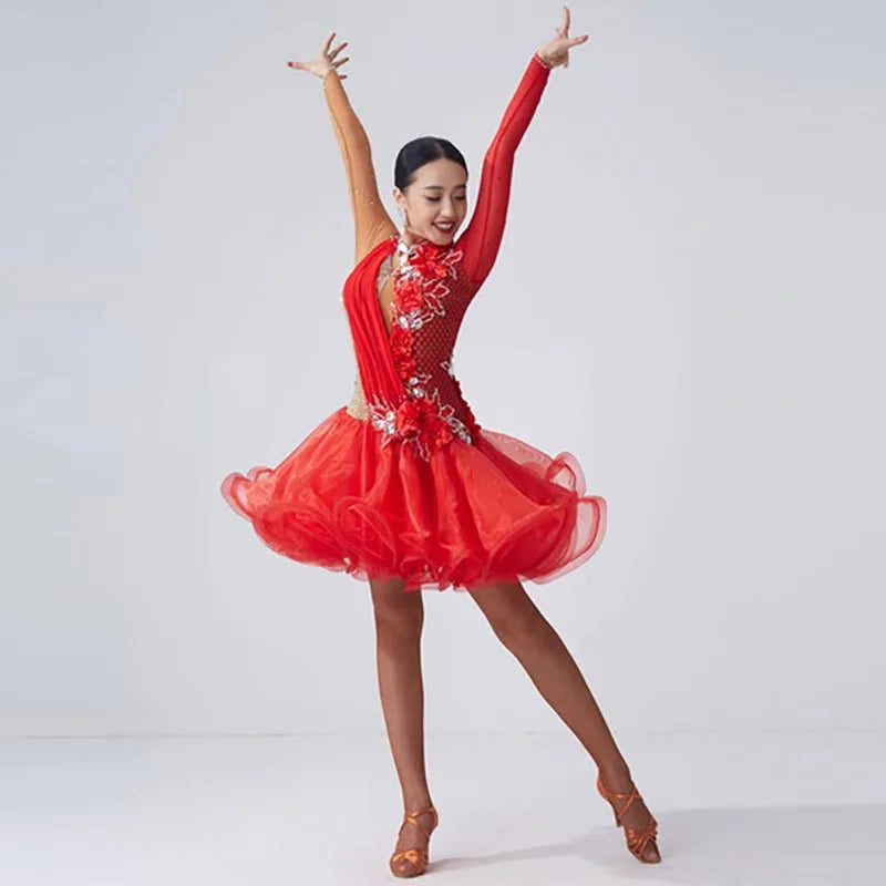 Adult Women's Professional Latin Ballroom Competition Dance Dress