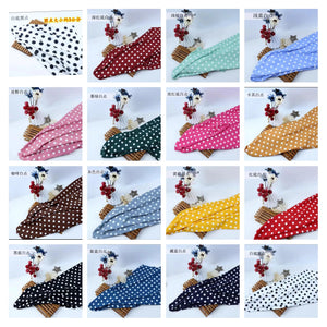 Women's Red Polka Dot Sequin Belly Dance Costume Set with Slit Skirt