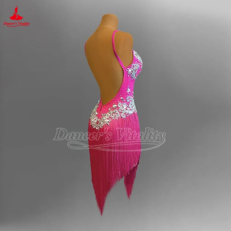 Women's Latin Ballroom Dance Dress For Competition, Performance & Graded Exams