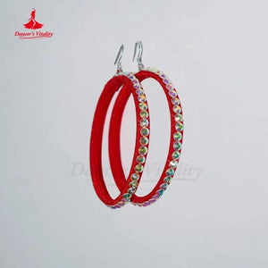 Ballroom Dance Dress Women's Red Floral Feather Embellished Standard Smooth Latin Rhythm Dance Gown