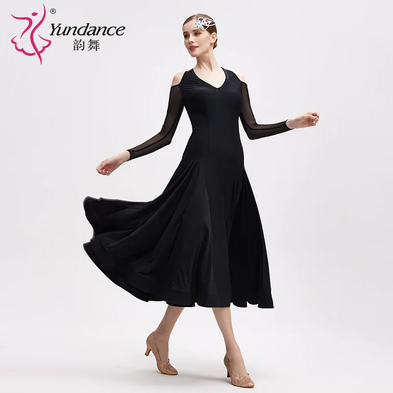 Women's Standard Ballroom Practice Dance Dress For Training And Rehearsal