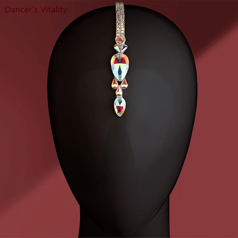 Dance Headpiece Women's Iridescent Crystal Octopus Design Headwear - Latin, Ballroom, Salsa