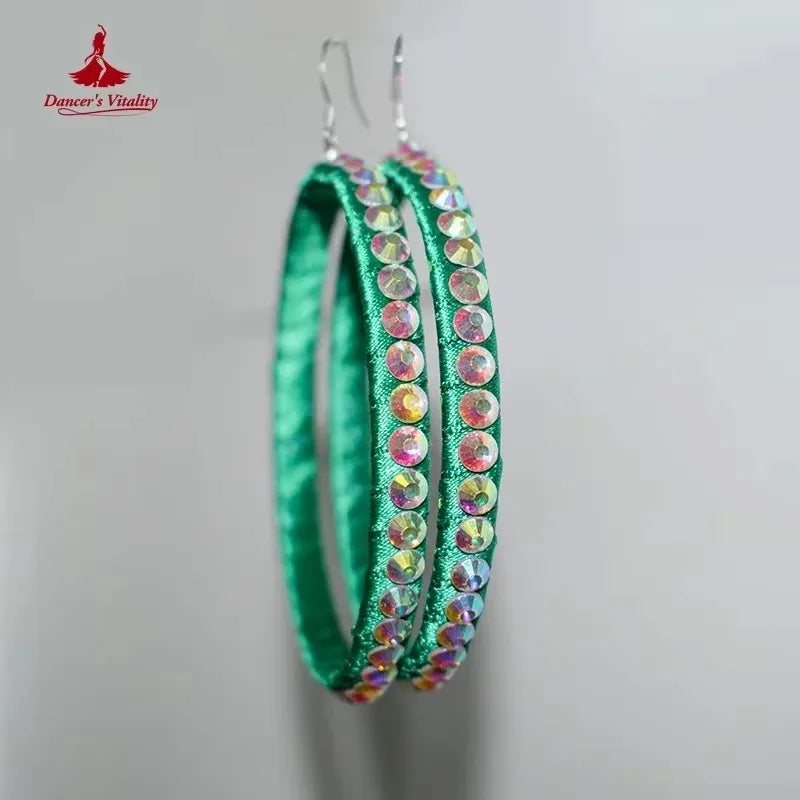 Women's American Style Ballroom Dance Dress With High Slit For Competition And Performance