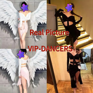 Women's Burgundy & Black Fringe Latin Dance Top and Shorts Set, Long Sleeve Sweetheart Crop Top, High Waist Fringe Shorts