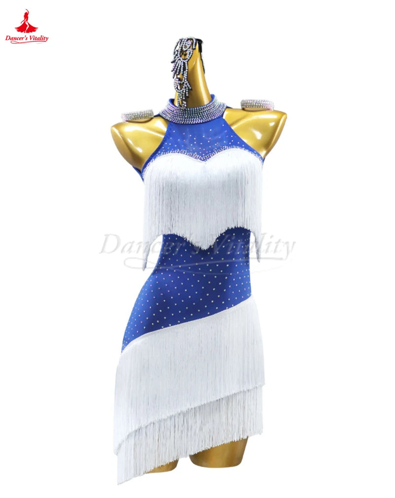 Women's Latin Ballroom Dance Competition Dress For Performance