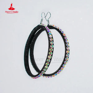 Latin Dance Dress Women Black Beaded Mesh Tassel Sleeveless Performance Costume