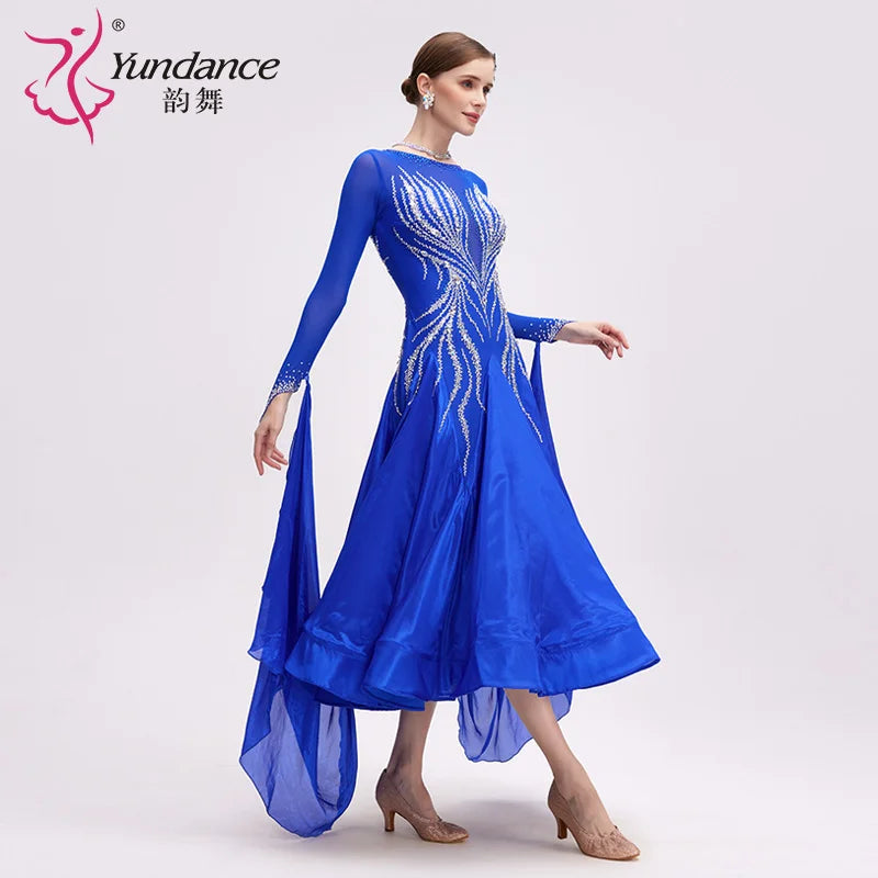 Women's Ballroom Dance Dress For Practice, Class, Competition, And Stage Performance