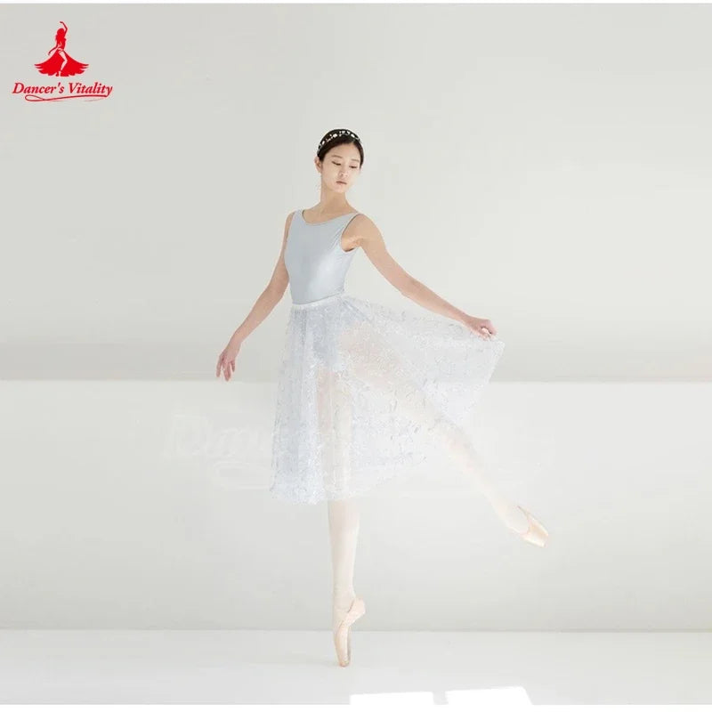 Women's Sleeveless Bow Ballet Leotard For Dance, Gymnastics, and Aerial Yoga