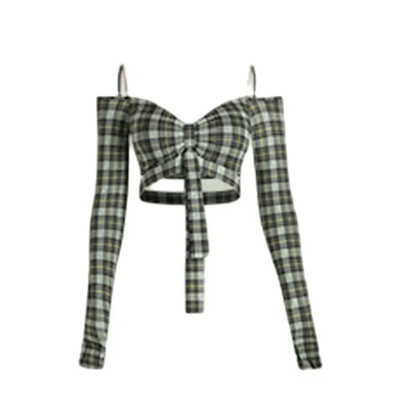 Women's Burgundy & Black Off-Shoulder Crop Top & Ruffled Skirt Latin Dance Costume Set