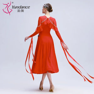 Women's Ballroom Dance Practice Dress International Standard Chiffon For Training
