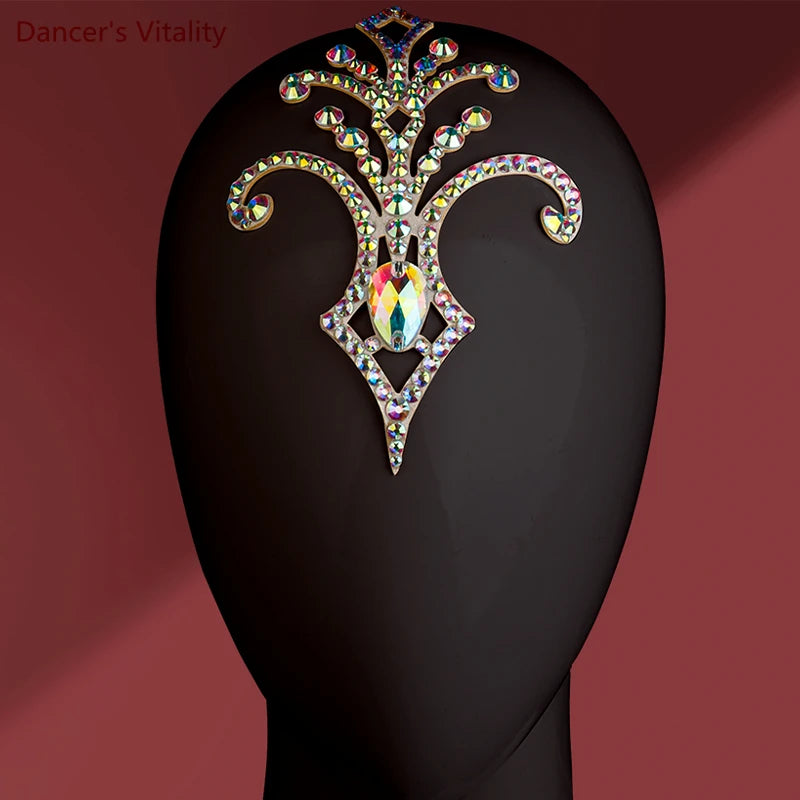 Dance Headpiece Women's Iridescent Crystal Octopus Design Headwear - Latin, Ballroom, Salsa