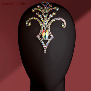 Dance Headpiece Women's Iridescent Crystal Octopus Design Headwear - Latin, Ballroom, Salsa