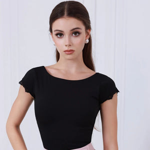 Women's Pink High-Waisted Wide Leg Ballroom Dance Pants