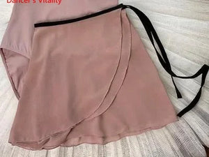 Dance Leotard and Skirt Set, Women's, White/Multi-color, Halter Neck Watercolor Print Leotard, Pleated Chiffon Skirt, Ballet/Lyrical Dance