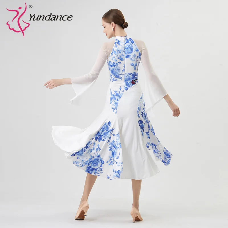 Women's International Standard Ballroom Dance Dress For Stage Performance