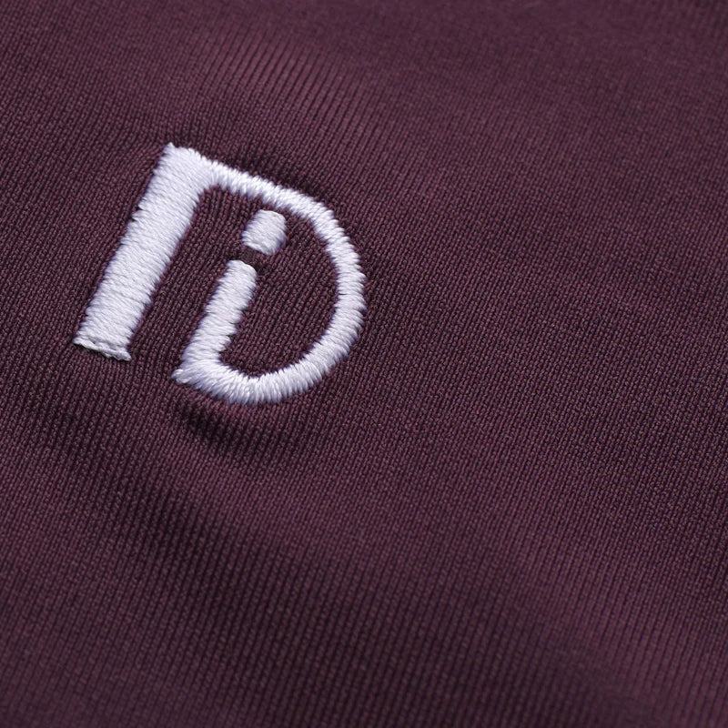 Men's Black, Purple, and Gray Performance Polo Dance Shirt with Raglan Sleeves