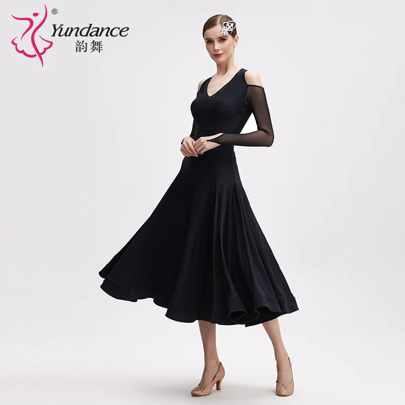 Women's Standard Ballroom Practice Dance Dress For Training And Rehearsal