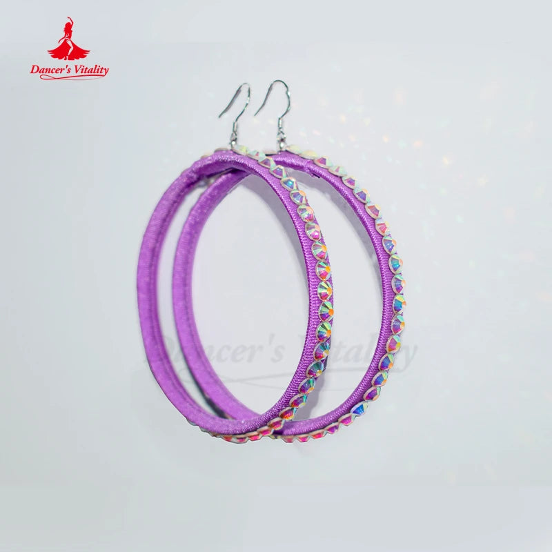 Women's Ballroom Dance Dress With Rhinestone Embellishment Long Sleeves And Fishtail Hem For Performance