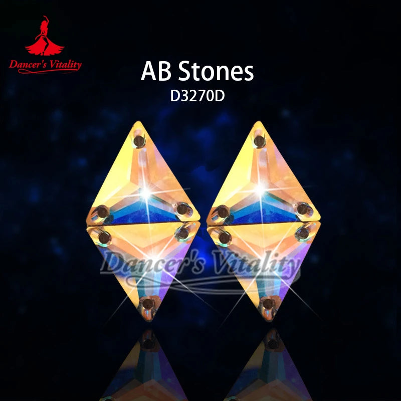 Earrings Women's Iridescent Crystal Drop Hook Earrings for Ballroom Latin Dance