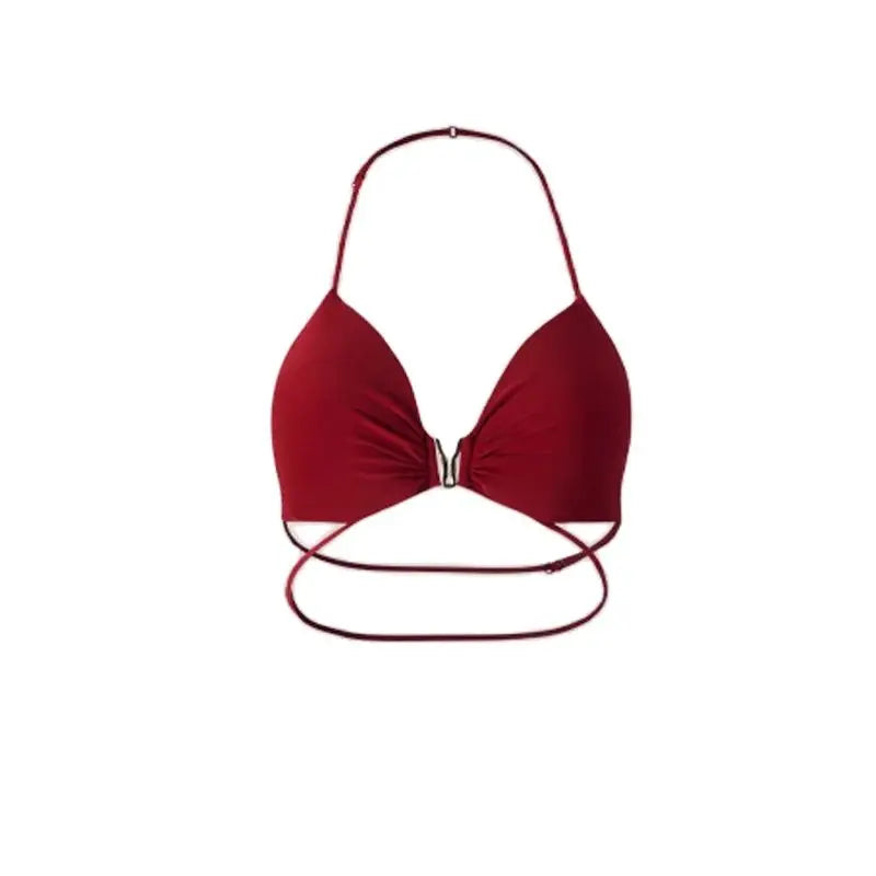 Women's White Halter Neck Draped Cowl Neck High Slit Ruched Maxi Dress for Latin Dance