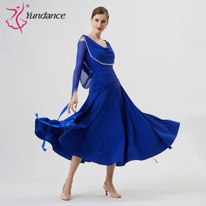 Women's Custom International Standard Ballroom Dance Dress For Stage Performance