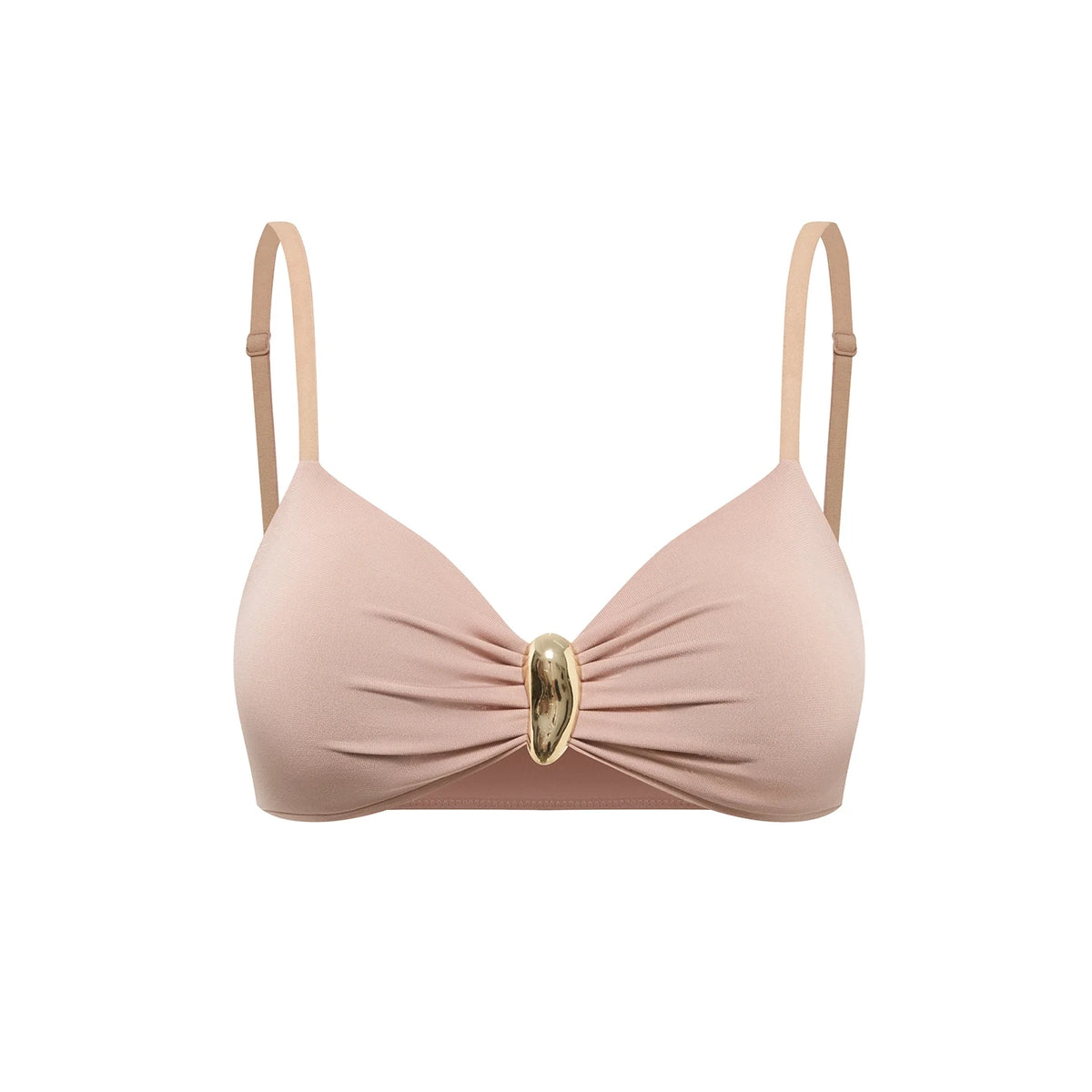 Women's Pink Ruched Asymmetrical Latin Dance Dress with Long Sleeves and Bralette Top