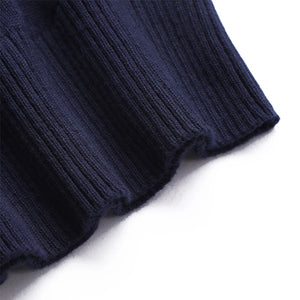 Men's Navy Blue, Black, and Gray V-Neck Sleeveless Knit Sweater Vest for Ballroom Dance