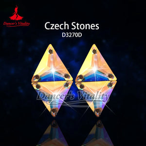 Earrings Women's Iridescent Crystal Drop Hook Earrings for Ballroom Latin Dance