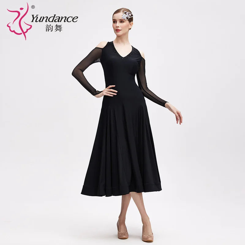 Women's Standard Ballroom Practice Dance Dress For Training And Rehearsal
