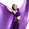 Belly Dance Isis Wings Costume for Women, Gold Pleated Lame Fabric, Includes Headpiece, Top, Pants, and Hip Scarf