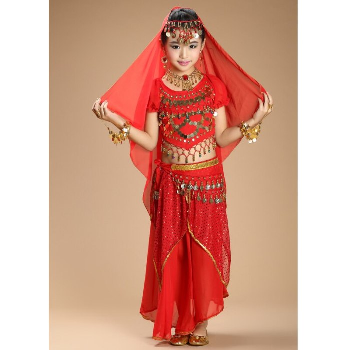 belly dance dancing silk 4piece(top+skirt+waist chain+veil) Girl's costumes belly dance costume indian fabrics 3305