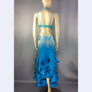 New design high quality Women's belly dance costume sets Halloween costume sexy bellydance christmas wear belly dancing clothes TF1618+SK38
