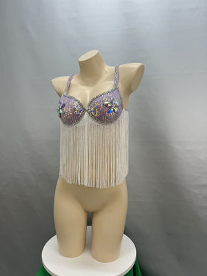 Halloween Hand Beaded Belly Dancing Costumes bra only 1 PCS C040