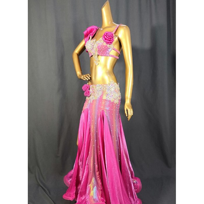 New Design Top Grade Oriental Belly Dance Set Performance Outfits Costume Beaded Belly Dancing Clothes Bellydance Top&Skirt TF2052
