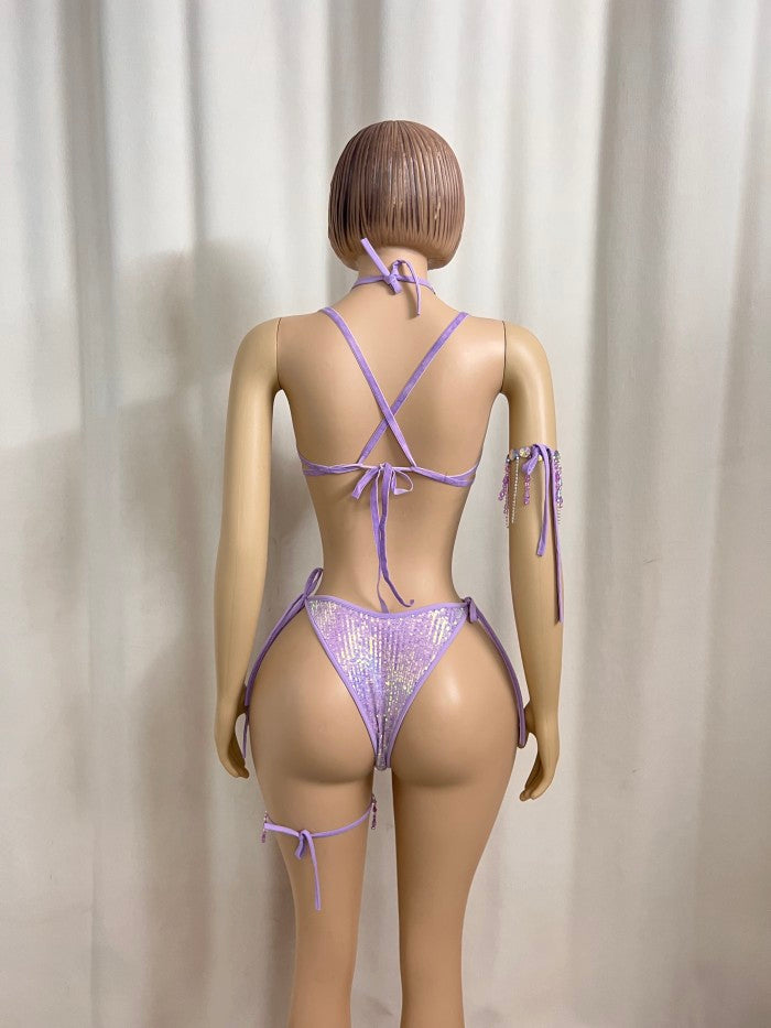 New Handmade Top Quality Samba Rio Carnival Wire Bra+Panty With Stone Sexy Belly Dancing Costume