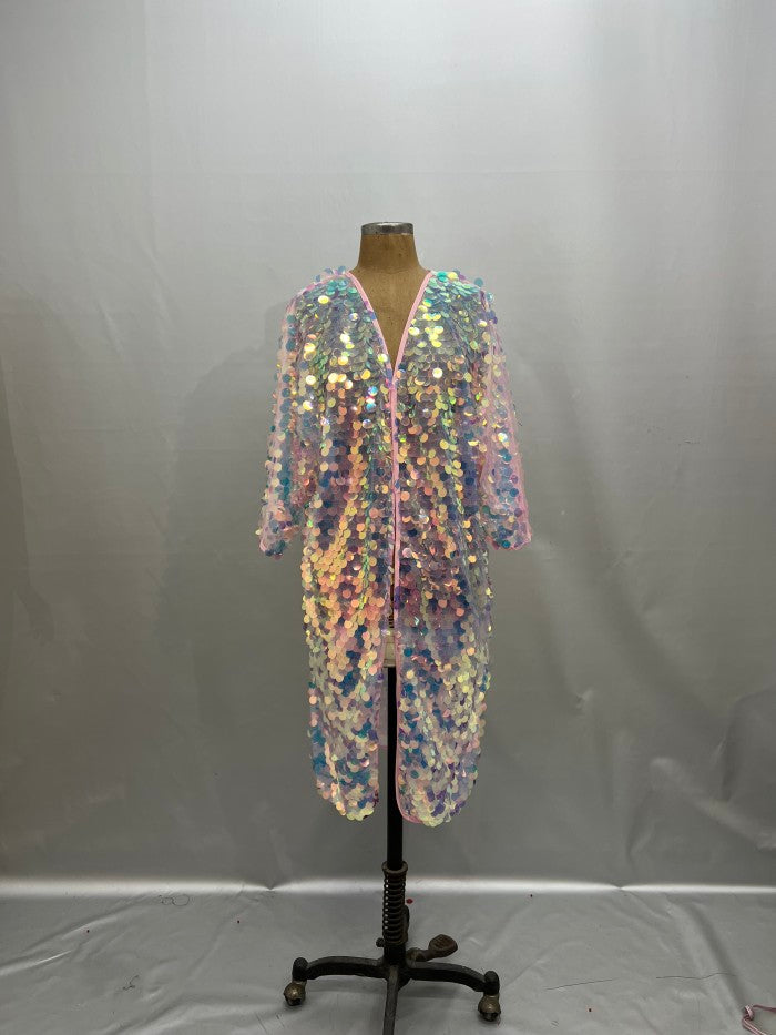 Rave Costumes Long kimono coat stage performance costumes