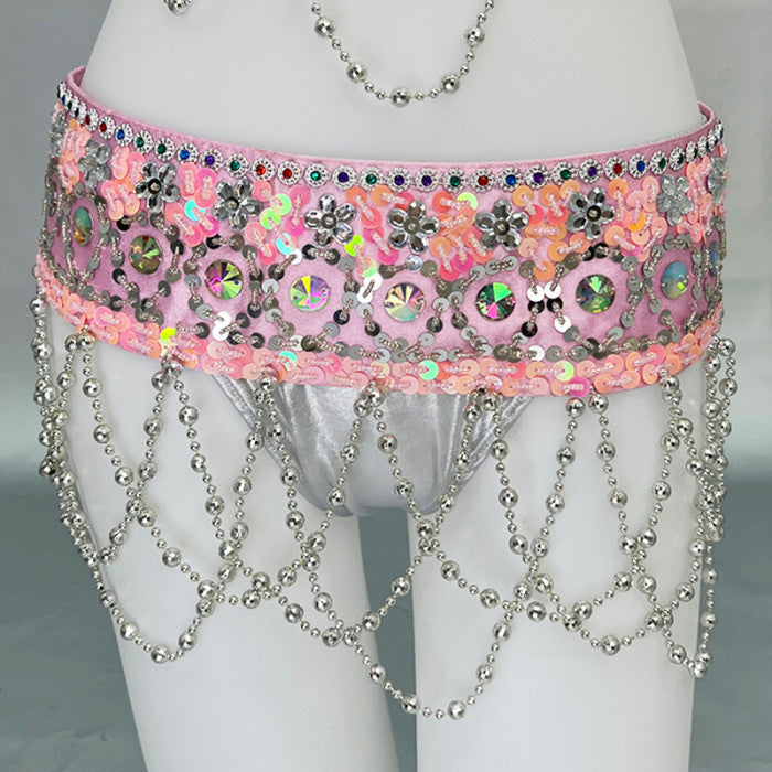 New Women Belly Dance Costumes Bellydance Beaded Bra Belt Set Night Dance Wear Carnival Belly Dancing Suit Outfits Performance TF2562