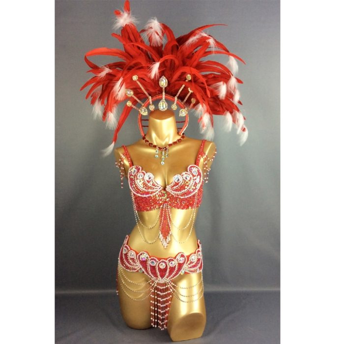 HOT SALEING Sexy Samba Rio Carnival Costume Feather Headdress #C2152