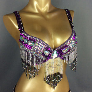 new Women's belly dance costumes senior bra belly dancing clothes Bellydance Bead Sequins tops BAR1618