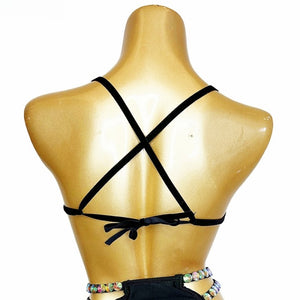 Samba Carnival Bra Rainbow Stone Belly dancing WIRE BRA BB007 Wire Bra