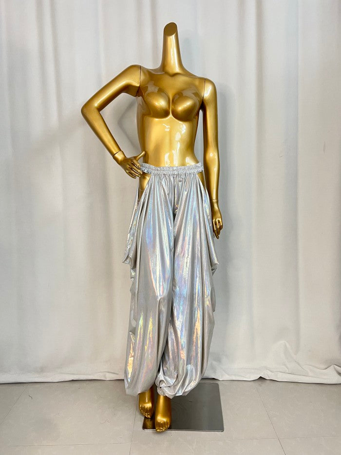 New Style Belly Dance Lycra Fabric Tribal Lantern Pants For Training Pants,Performance Pants