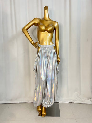 New Style Belly Dance Lycra Fabric Tribal Lantern Pants For Training Pants,Performance Pants